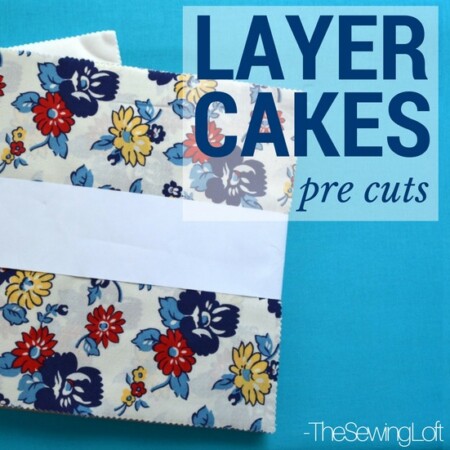 Speed up your sewing when working with pre cut fabric bundles like a layer cake.