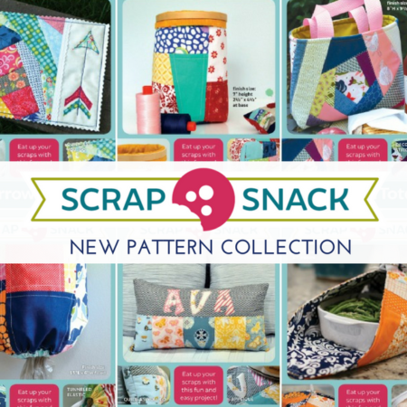 Have you seen the new Scrap Snack pattern collection in your local quilt shop yet? This new collection offers bite size patterns that are perfect for scraps