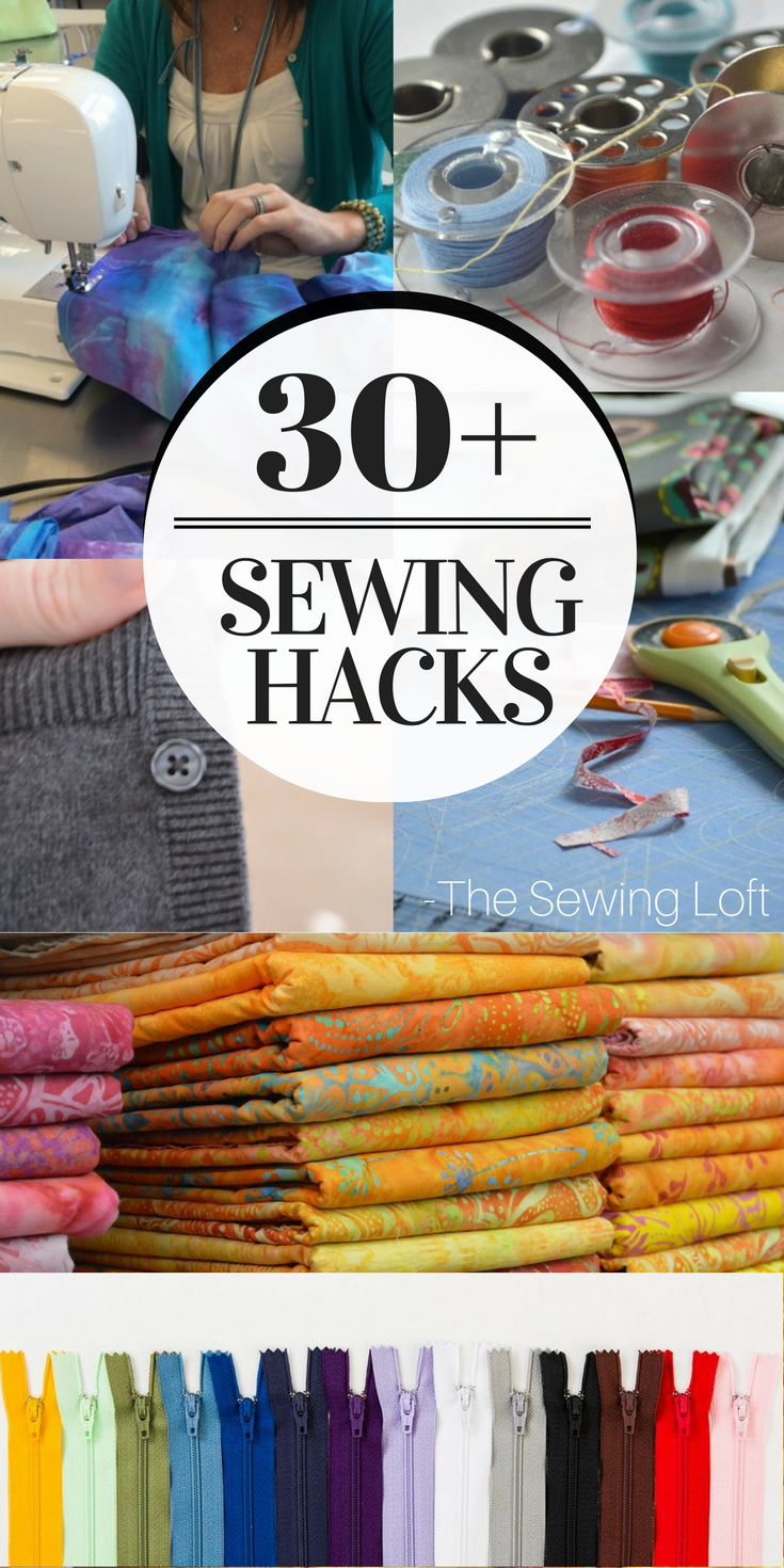 Not your Grammy's Sewing! Improve your sewing skills with these 30+ sewing hacks and awesome tricks. Something for every skill level. 