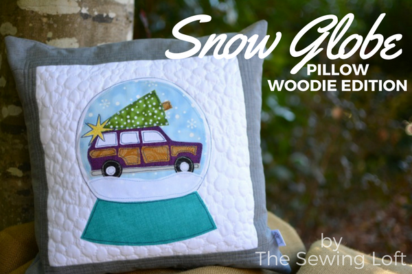 This festive snow globe inspired DIY applique pillow is the perfect addition to my Christmas home decor. The cover makes it easy to pack away for next year.