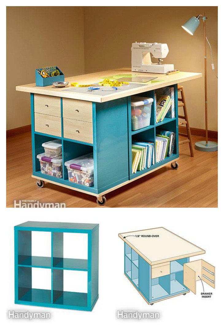 Sewing Table With Storage 