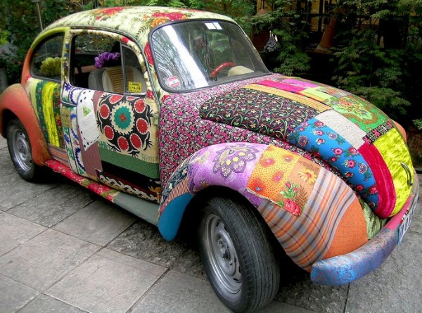 Have you ever thought about making a fabric car cover? See these amazing transformations created from your fabric bin. 