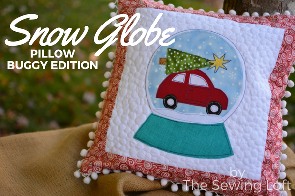 This festive snow globe inspired DIY applique pillow is the perfect addition to my holiday decor. 
