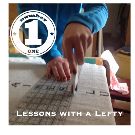 Left handed sewing can be a challenge in a right handed world. Here are a few tips to help out.