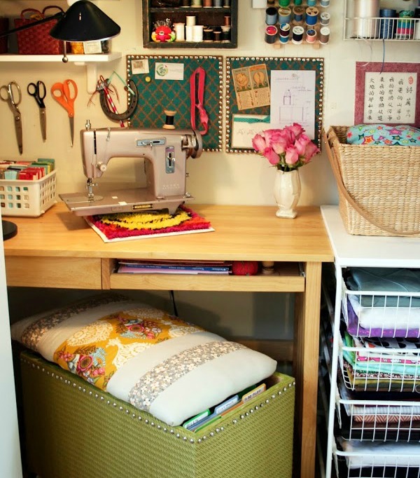 Make the most of your space with anyone of these 15 sewing table designs. 