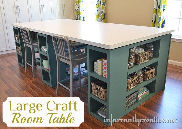 DIY SEWING TABLE with storage, IKEA HACK