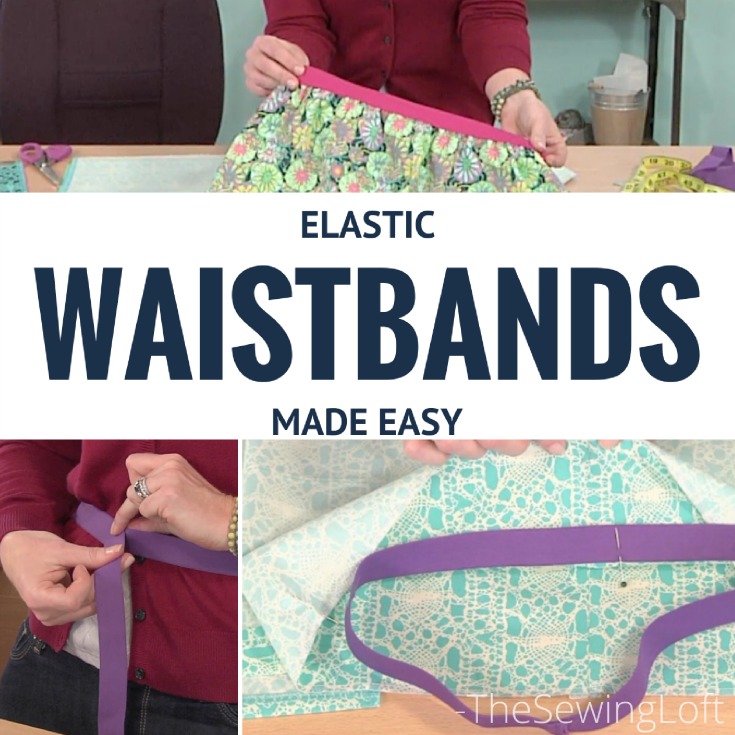 When making waistband with elastic on the back only, are we