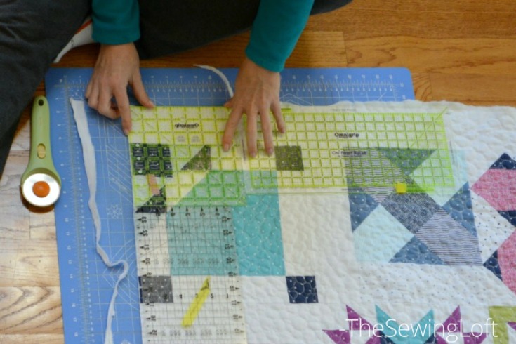 See how easy it is to make your quilt binding details pop from your scraps. Starry Night Quilt Sampler