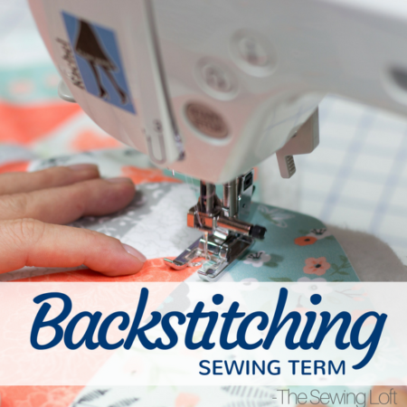 Backstitching in sewing is a great way to lock your seam in place. Learn the basics of this everyday sewing stitch on the machine and by hand.
