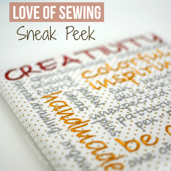 Gather your sewing supplies and let's make some embroidered subway art in The Love of Sewing Challenge