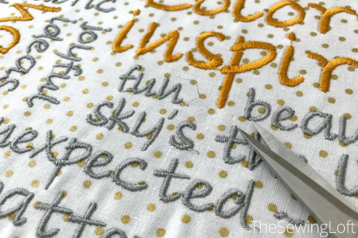 Learn how to create subway style embroidery with the built in fonts on your Destiny II sewing machine. Video shows how to add words and adjust step by step.