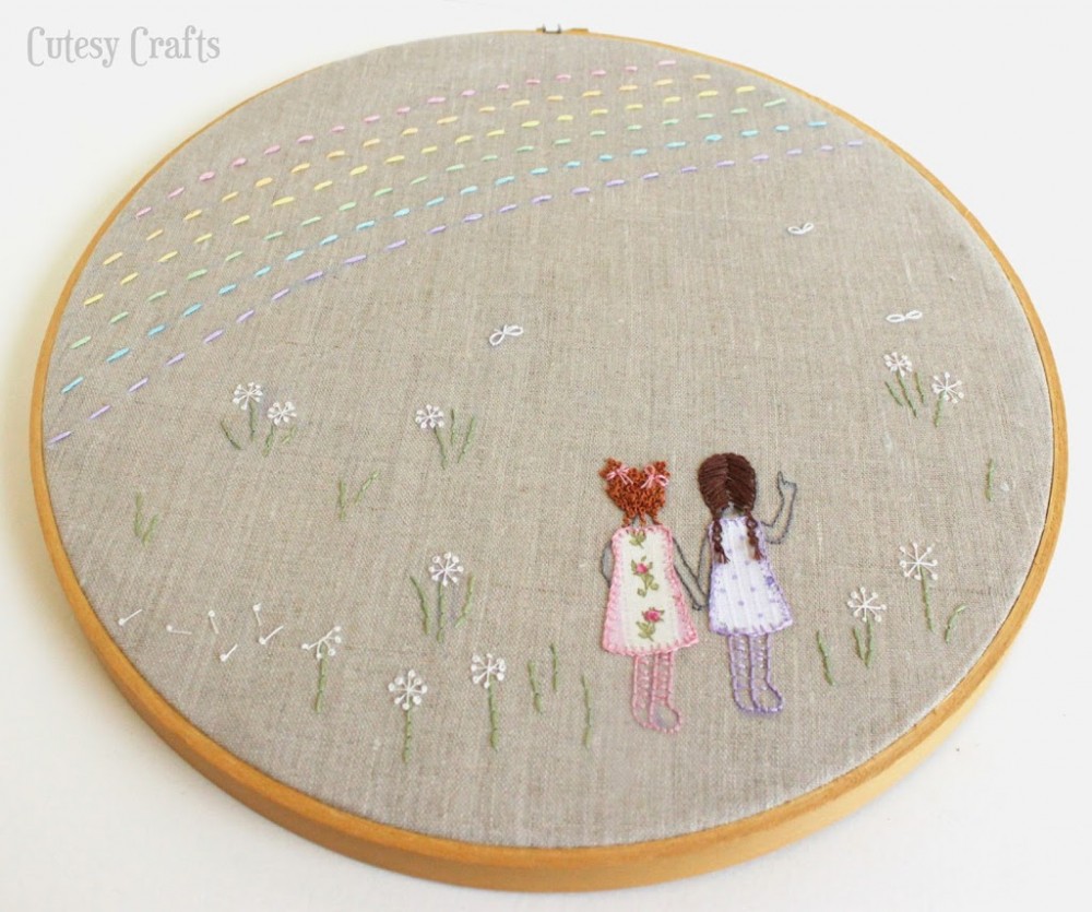 sweet sisters embroidery pattern 
