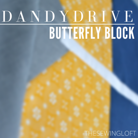 Dandy drive is winding down and it is time to make our last unit, the butterfly block.