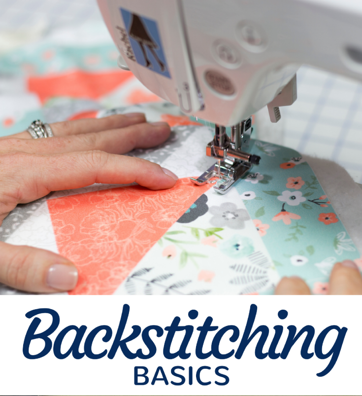 Backstitching in sewing is a great way to lock your seam in place. Learn the basics of this everyday sewing stitch on the machine and by hand. 
