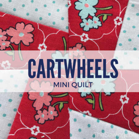 Strip piecing and templates make the Cartwheels Mini Quilt from Fabric Editions a quick and easy project. This skill builder is one that you will want to have in your tool belt- includes video.