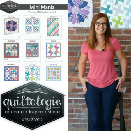 Sneak peeks from the set of Quiltologie with behind the scene photos from the latest Quiltologie Mini Mania sewing tip videos.