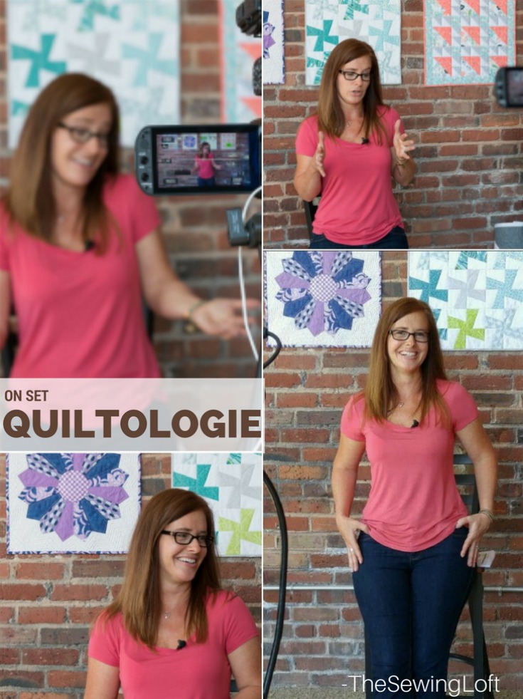 Announcing a fun new summer series and sharing a few behind the scenes from on the set of Quiltologie. 