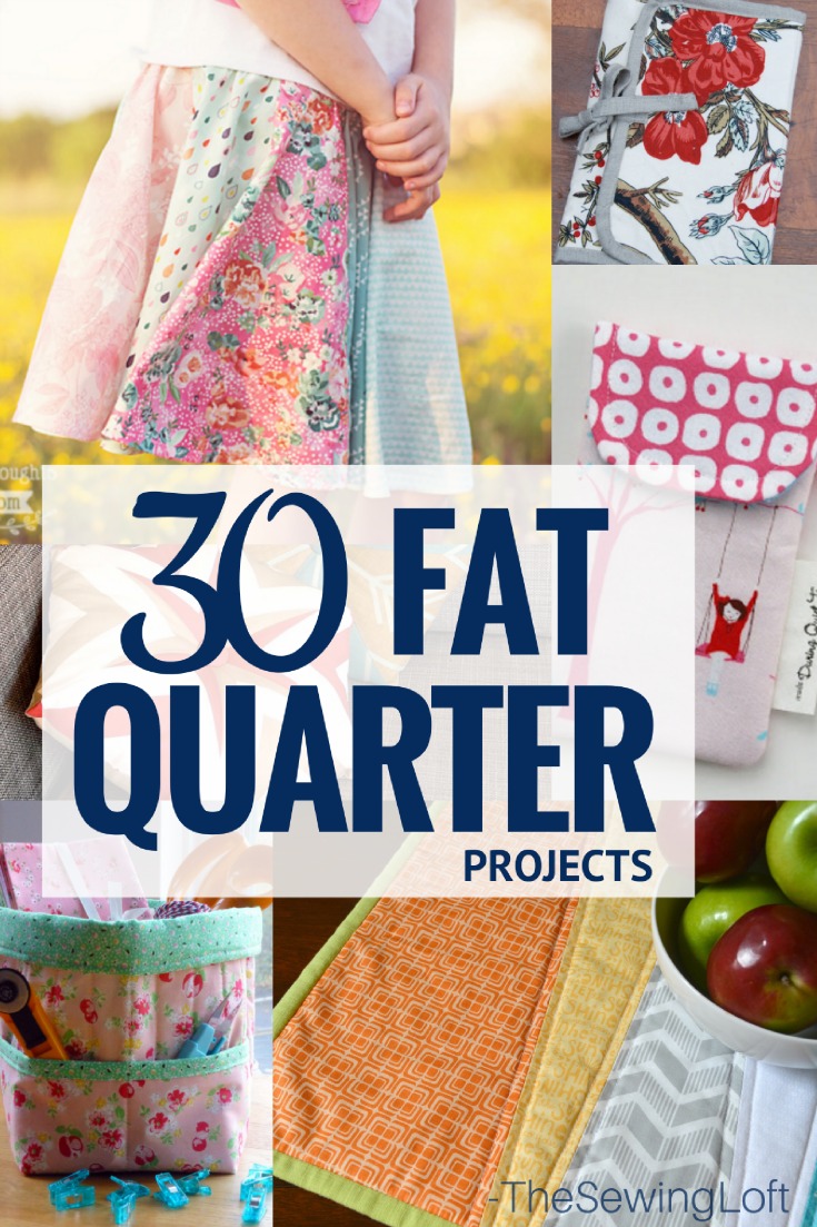 Looking for your next sewing project? Check out this line up of fat quarter friendly sewing projects. They are quick and easy to make.