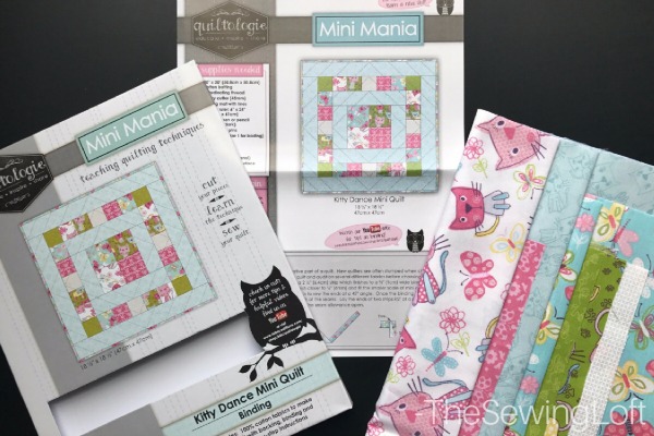 Expand your quilting knowledge while making something fun with the Quiltologie mini quilt. Includes video how to for simple binding technique. 
