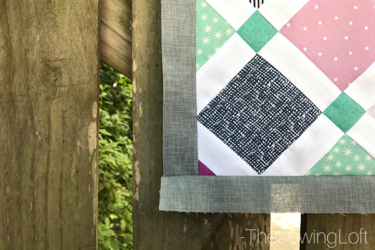 Expand your quilting knowledge while making something fun with the Quiltologie Urban Trellis mini quilt. Includes video how to for simple setting technique.