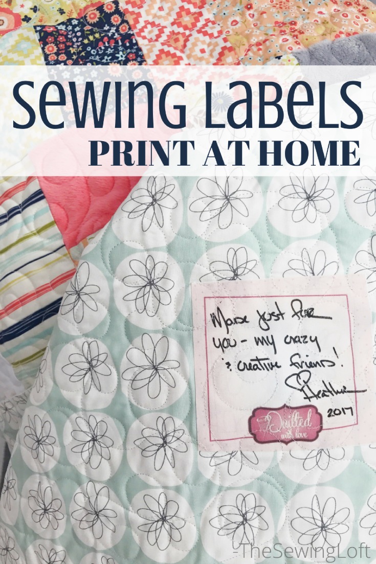 Signing your sewing projects has never been easier with these printable sewing labels. They are easy to make and print on your home printer. 