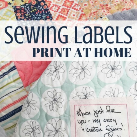 Signing your sewing projects has never been easier with these printable sewing labels. They are easy to make and print on your home printer.