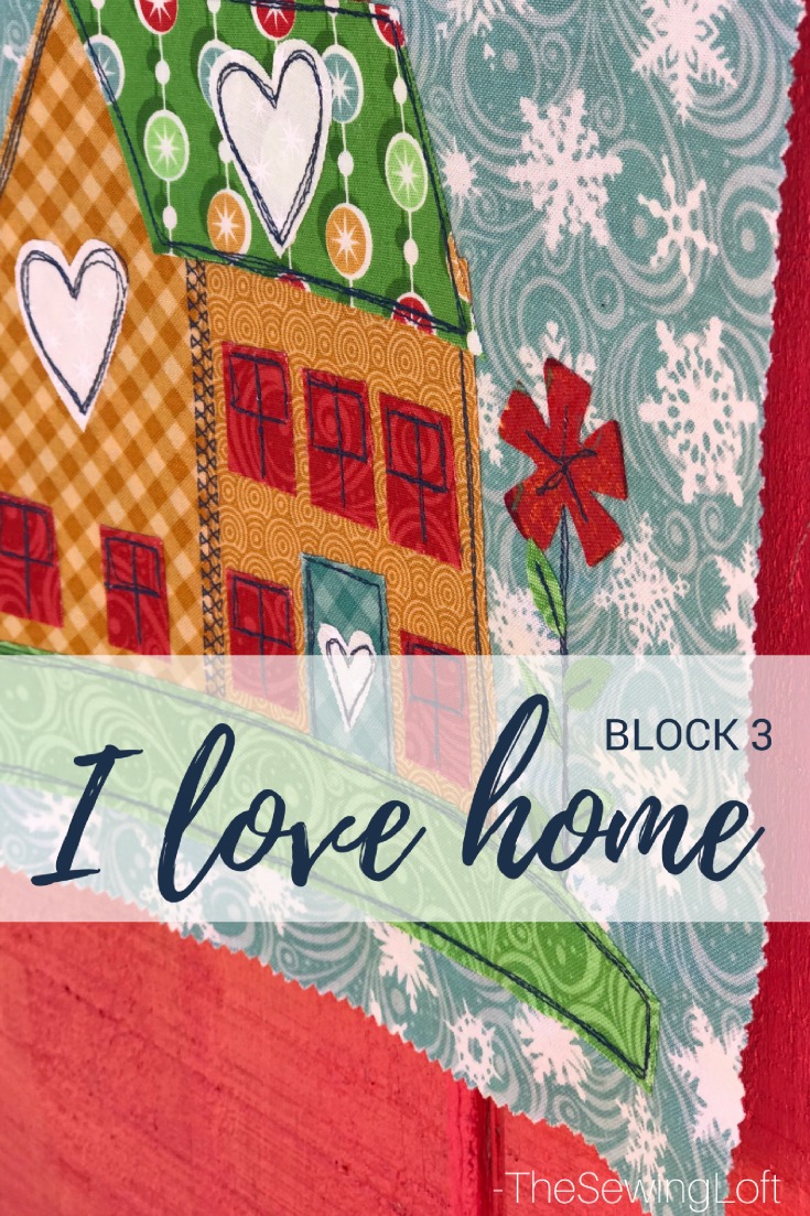 Join me and a few friends for the I love home quilt along. Each block offers a fun applique design for you to stitch out. 