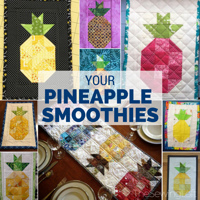 So many of you are learning the basics while sewing together your Pineapple Smoothie Blocks. Remember, no matter what your skill level, this quilt block by The Sewing Loft will show you how to keep it fun. 