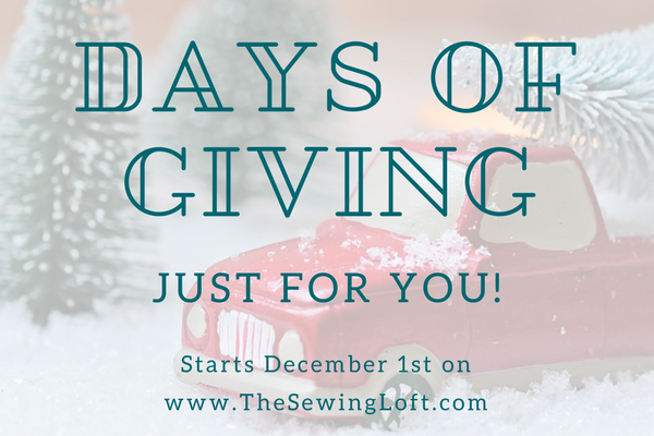 Days of Giving - 12 Days of Giveaways