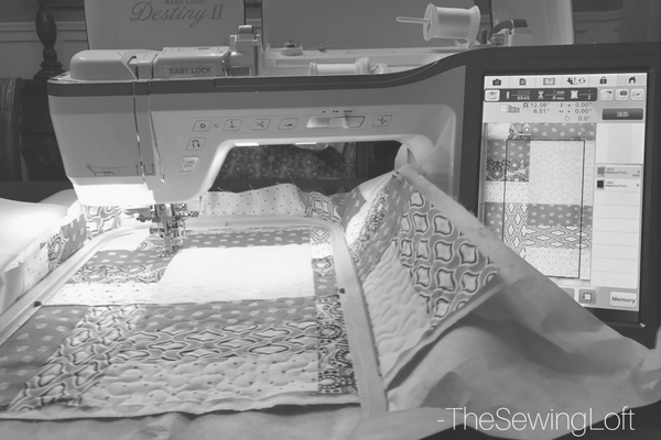 BabyLock Destiny II Quilting with scan feature