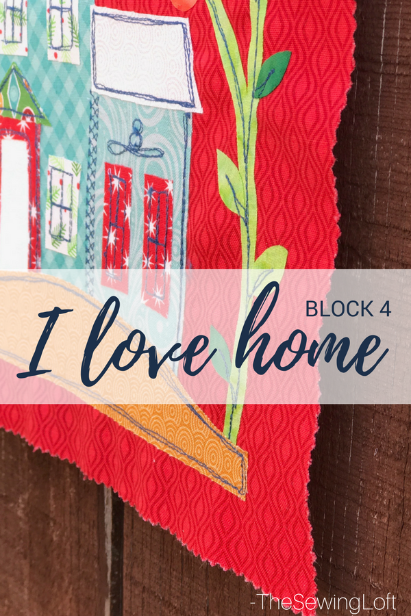 Join me and a few friends for the I love home quilt along. Each block offers a fun applique design for you to stitch out. 