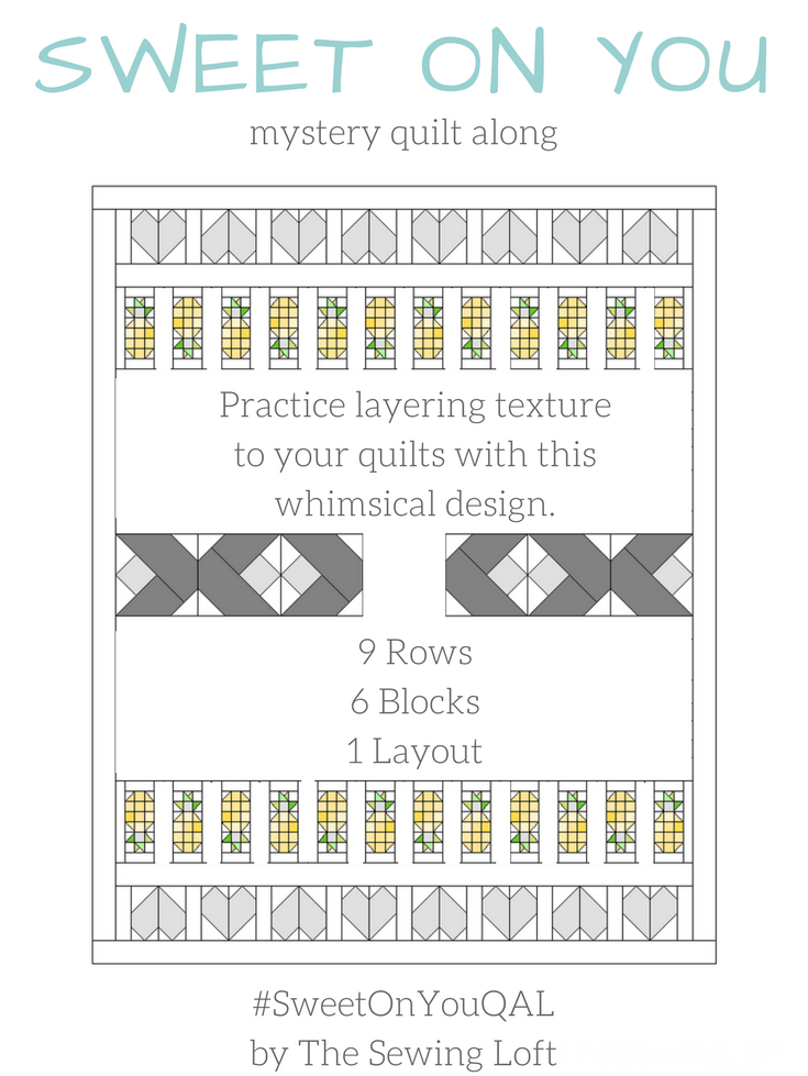 Pineapple Block Row Layout | #SweetonyouQAL