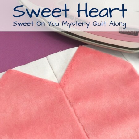 Sweet Heart Block | 9" Free Quilt Block #SweetOnYouQAL