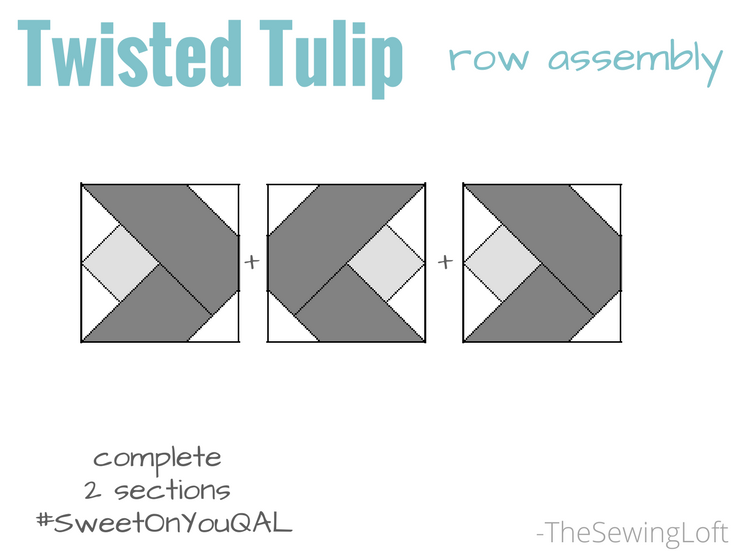 Twisted Tulip Row Layout | #SweetOnYouQAL