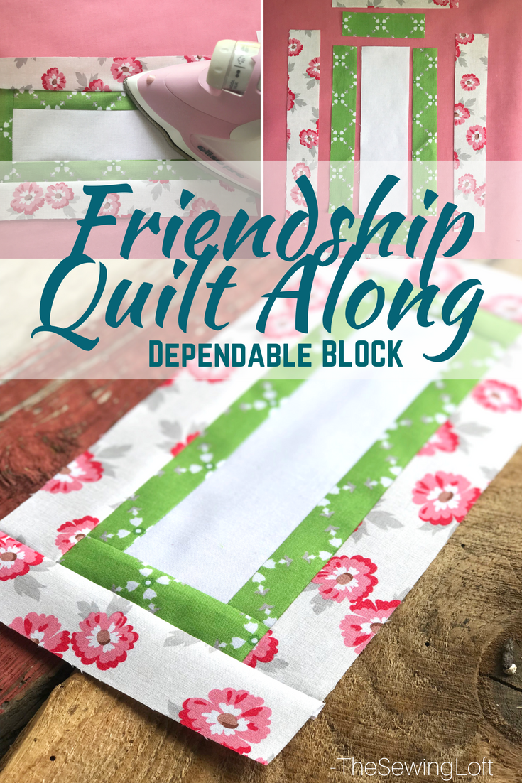 The Friendship Quilt Along is perfectly designed for all skill levels! Today, I am sharing the Dependable quilt block. Come sew with us. Pattern by Amanda Herring. 