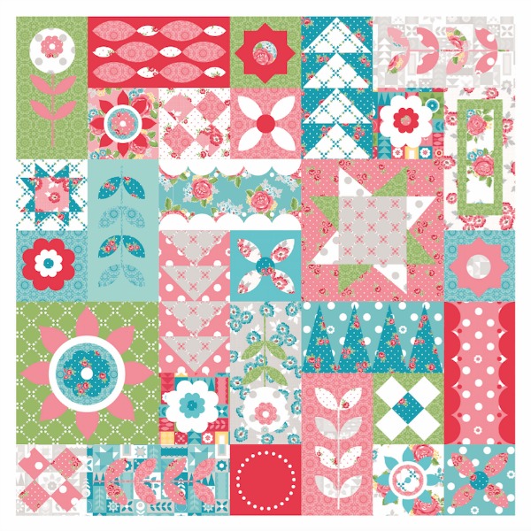 It's Day 1 of the Friendship Quilt Along and I'm sharing the Fun Block. Come sew with us. Pattern by Amanda Herring. 