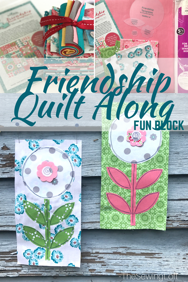 It's Day 1 of the Friendship Quilt Along and I'm sharing the Fun Block. Come sew with us. Pattern by Amanda Herring. 