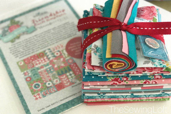 Hello Lovely- talk about happy mail! This bundle pack is the perfect quilt kit. I can not wait to start the Friendship Quilt Along. Come sew with us. Pattern by Amanda Herring. 