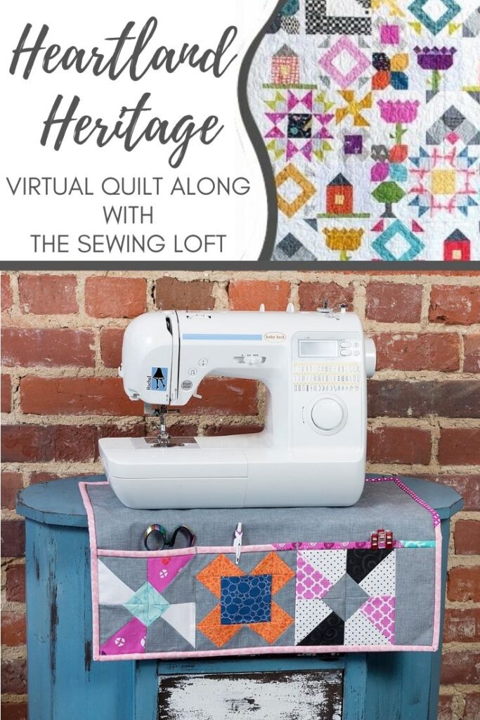 Use your favorite quilt blocks from Heartland Heritage to make other projects. Like this sewing mat. 