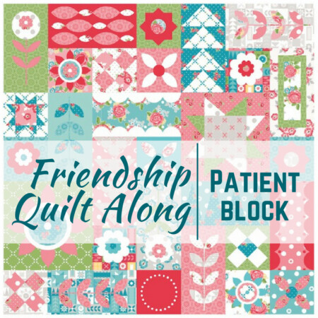 This week is all about the patient quilt block in the Friendship Quilt Along. Each block is easy to make and perfect for building your quilting skills.