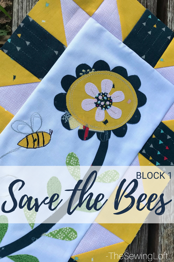 Join me and a few friends for the Save the Bees quilt along. Each block offers a fun applique design for you to stitch out.