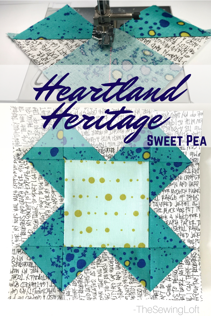 Sweet Pea Quilt Block | Heartland Heritage