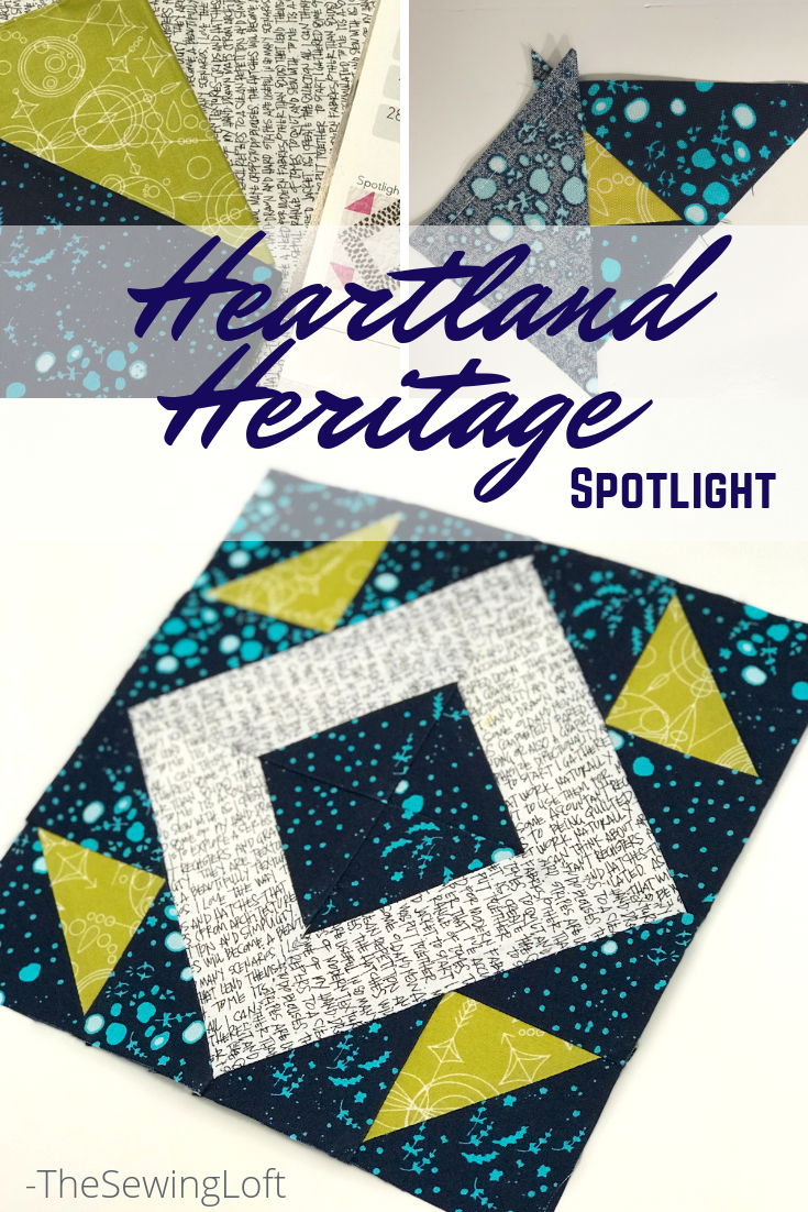 The Spotlight quilt block from Heartland Heritage is such a cute design, easy to make and great for scraps. Learn easy tips to ensure sewing success.