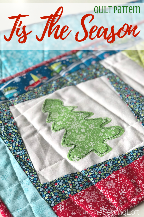 Learn a new twist on block making, applique techniques and see a demo on free motion stitching in the Tis the Season Quilt class.