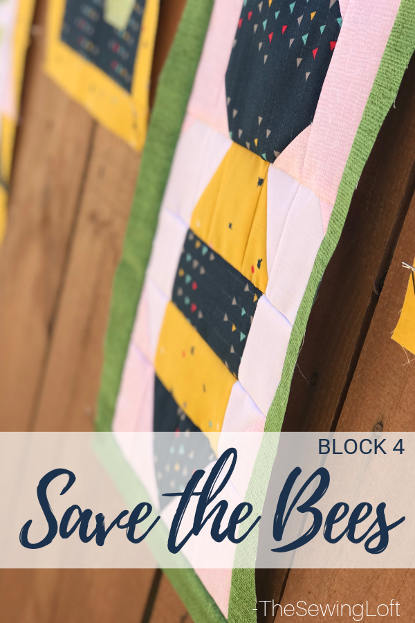 Save The Bees Block Sew Along