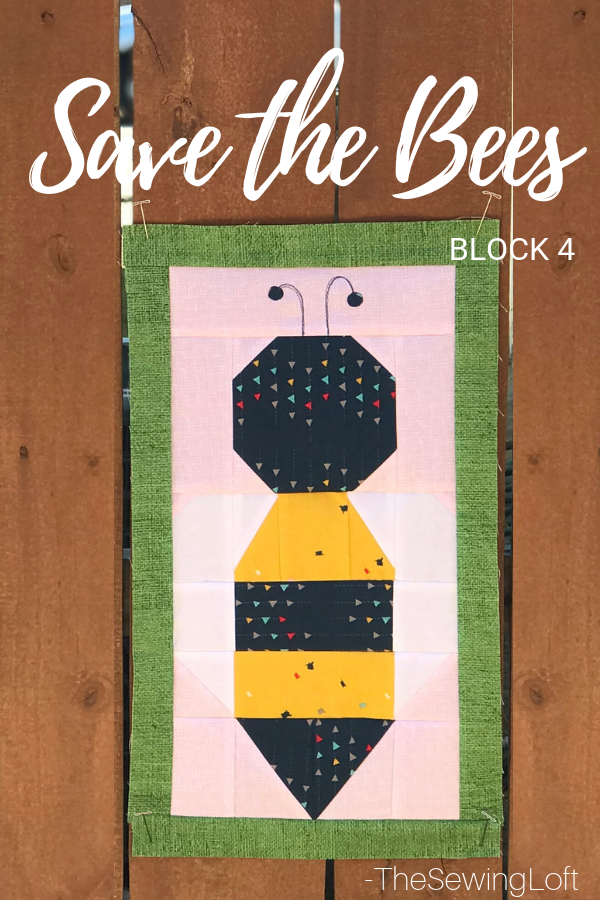 Brush up on your quilting skills while having fun with the whimsical Save the bees quilt block designs. Each block highlights applique details.