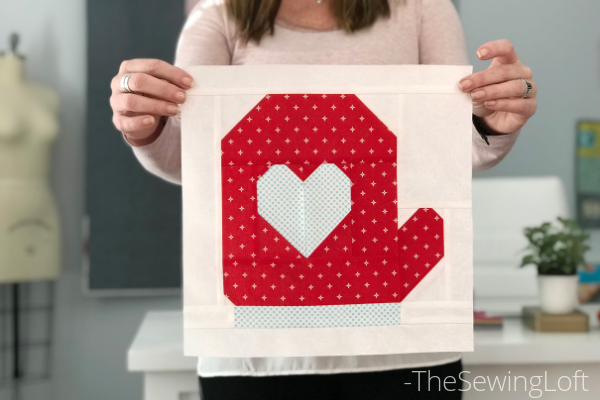 Mitten Quilt Block Pattern | The Sewing Loft