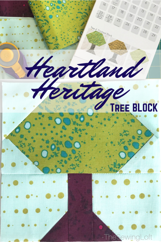 It's time for the last block in our Heartland Heritage BOM quilt along. This simple tree block is easy to make and beyond adorable. 