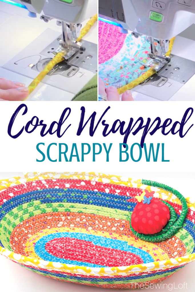 Grab your fabric scraps and join me in class for this easy it is to make fabric wrapped corded bowl. You'll learn how to create and sew the wrapped cord.