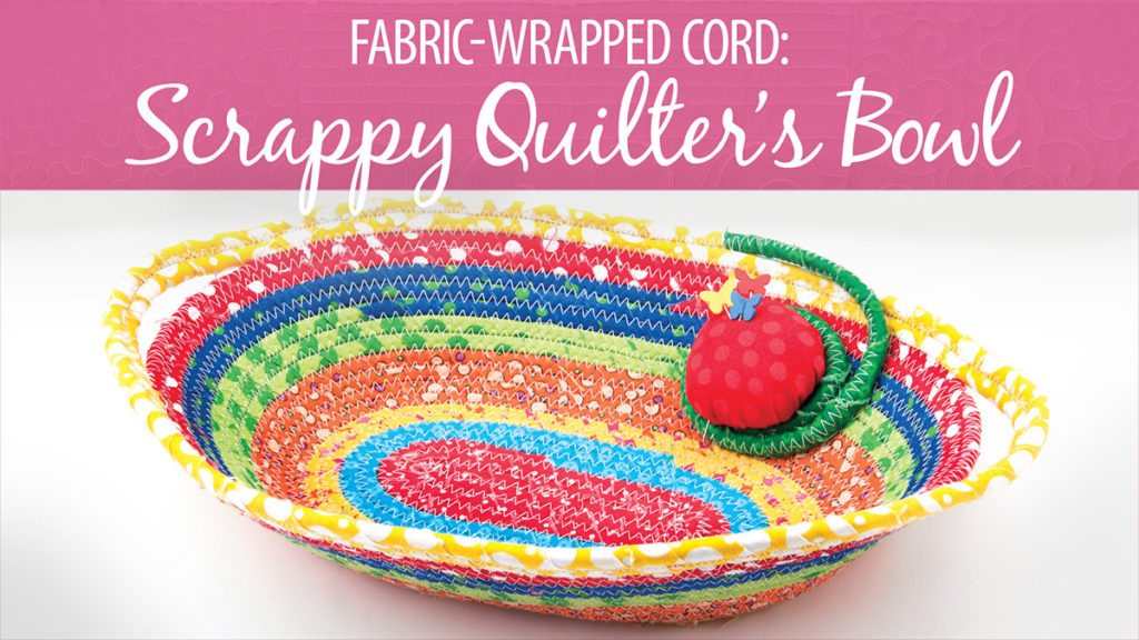 Grab your fabric scraps and join me in class for this easy it is to make fabric wrapped corded bowl. You'll learn how to create and sew the wrapped cord.